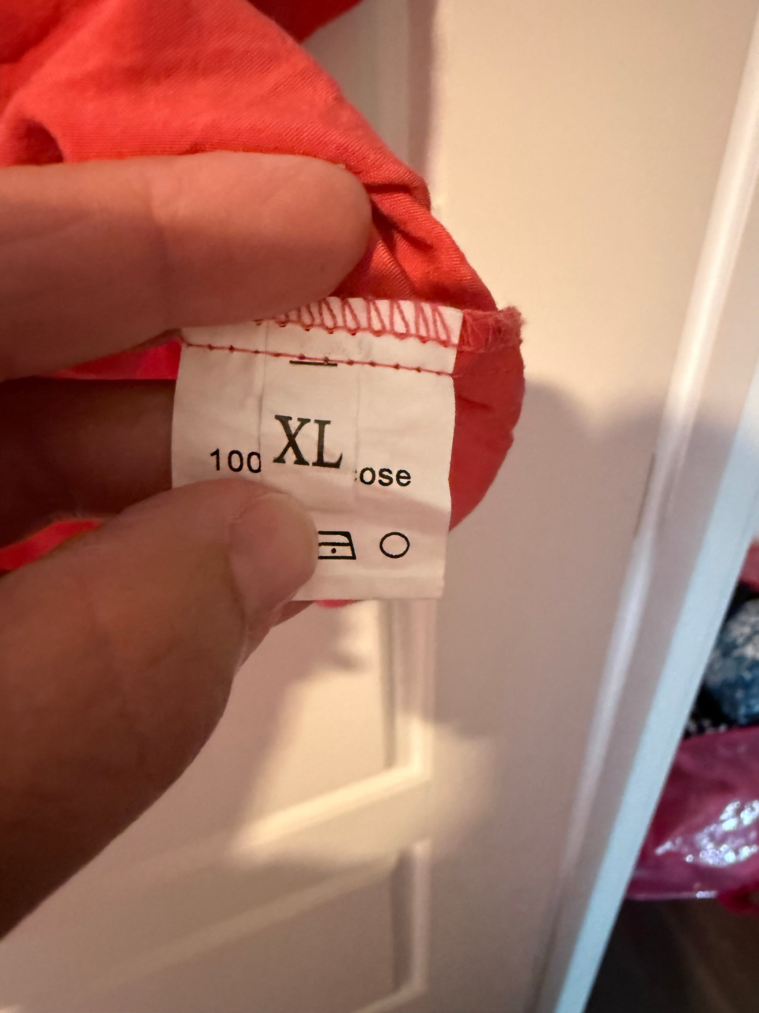 Embroidered Red Blouse XL - Thumbnail 2
