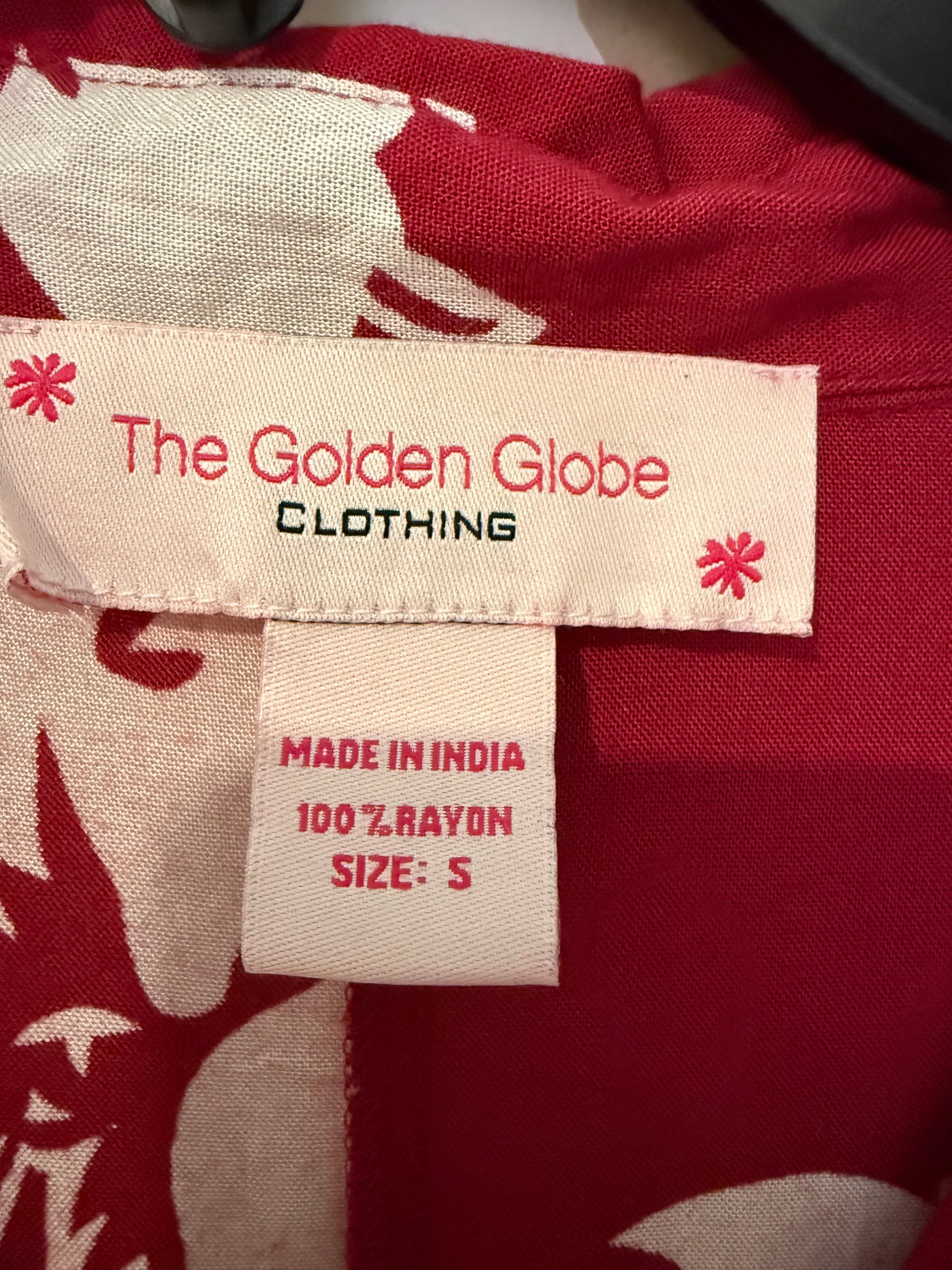 The Golden Globe Red Floral Maxi Dress - Thumbnail 3