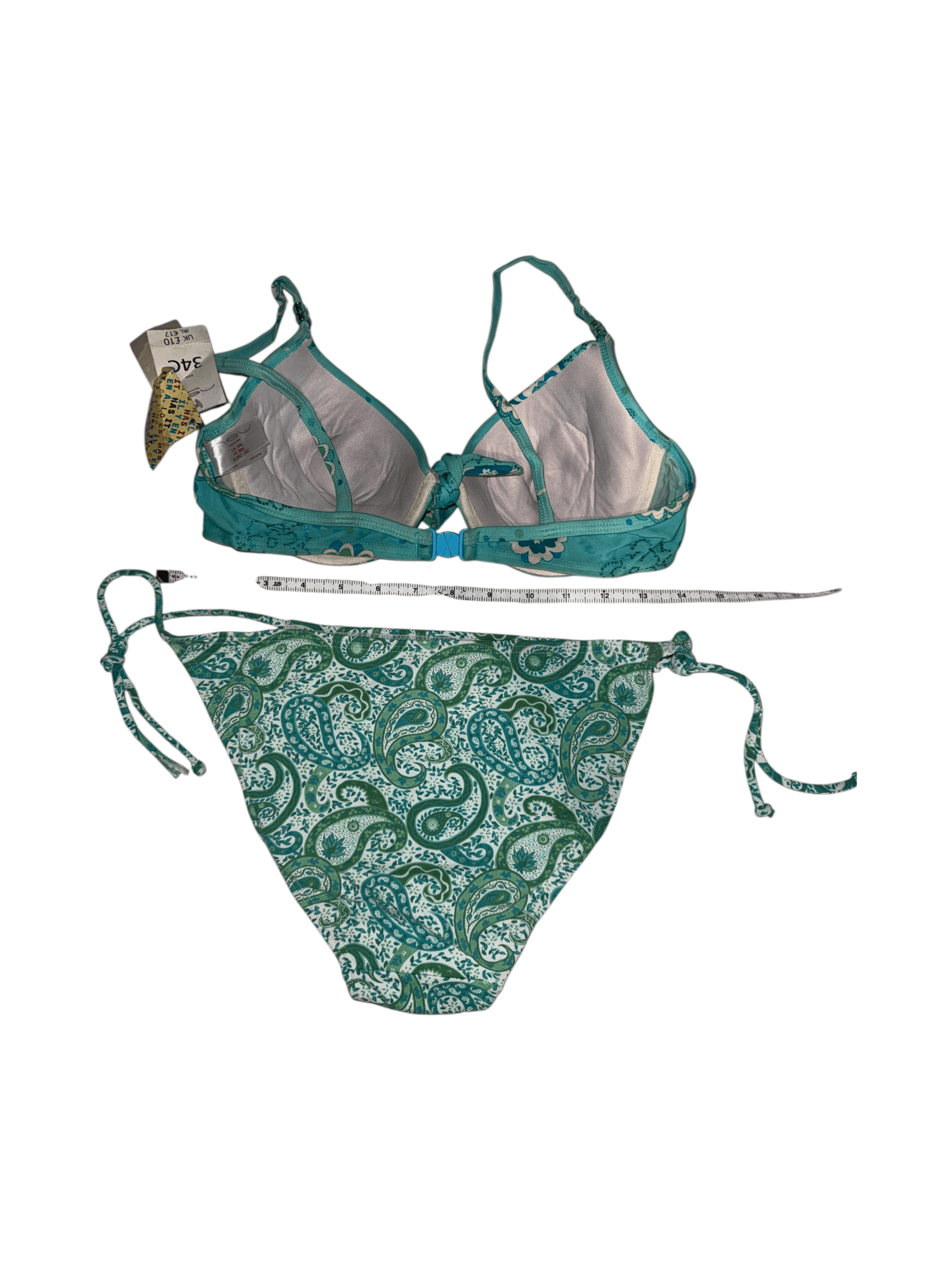 Floral Paisley Bikini Set Size 34C - Thumbnail 7