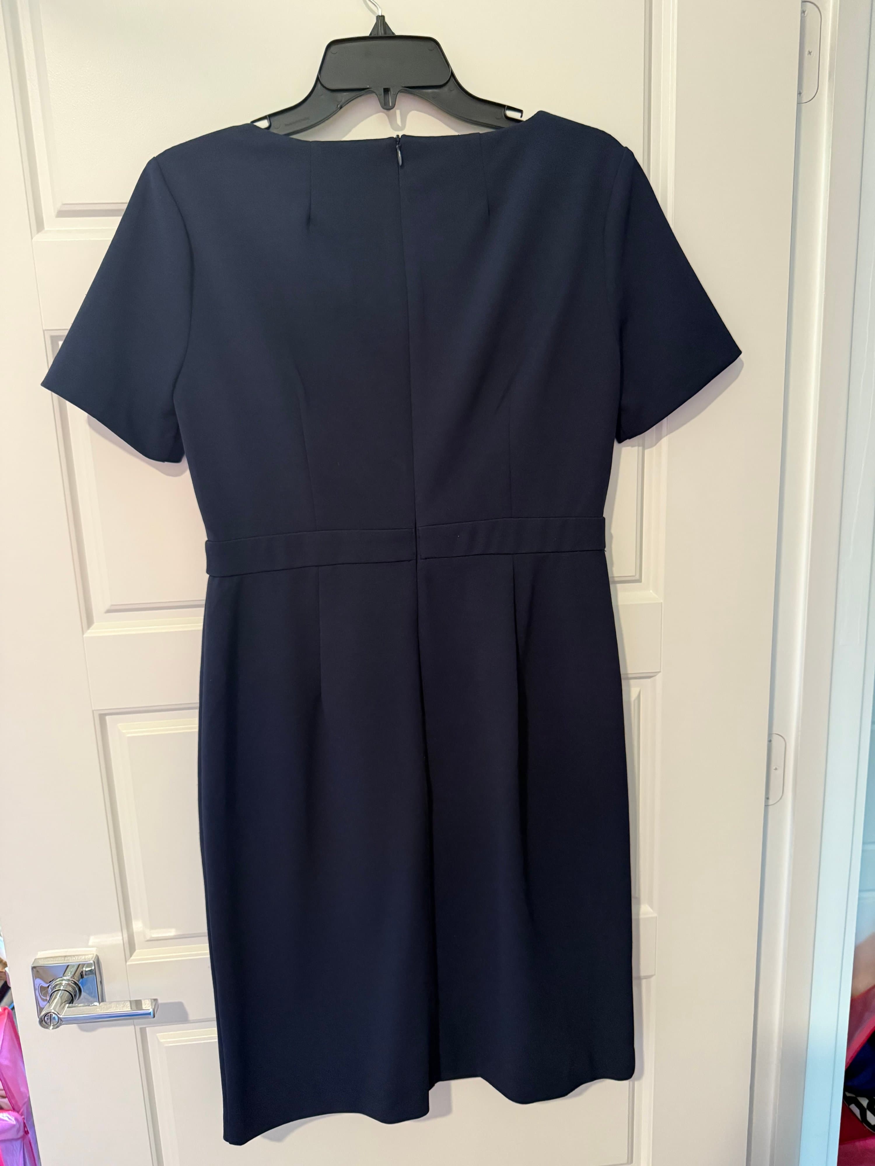 London Times Navy Dress Size 6 - Thumbnail 3