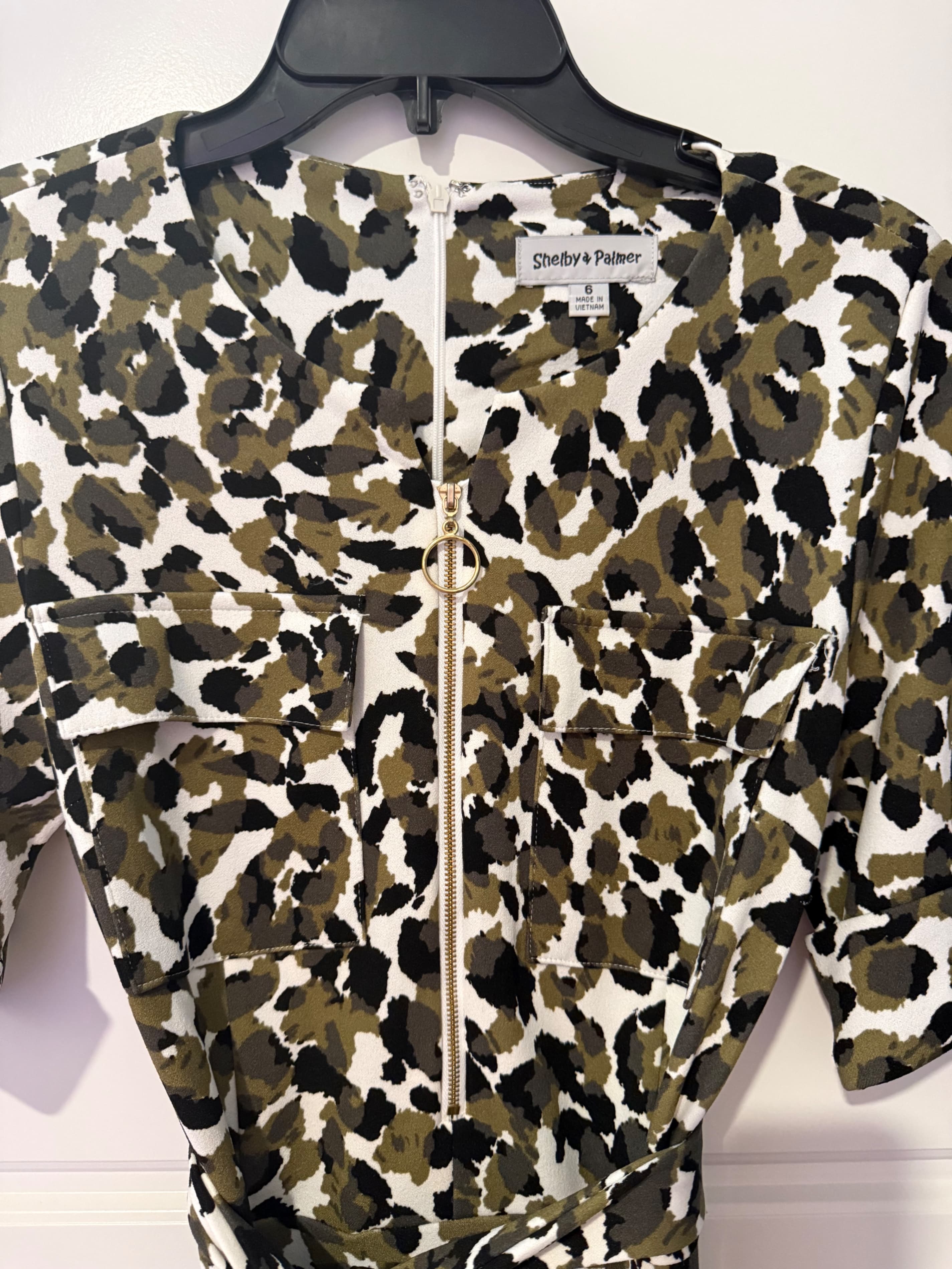 Shelby & Palmer Leopard Print Dress Size 16