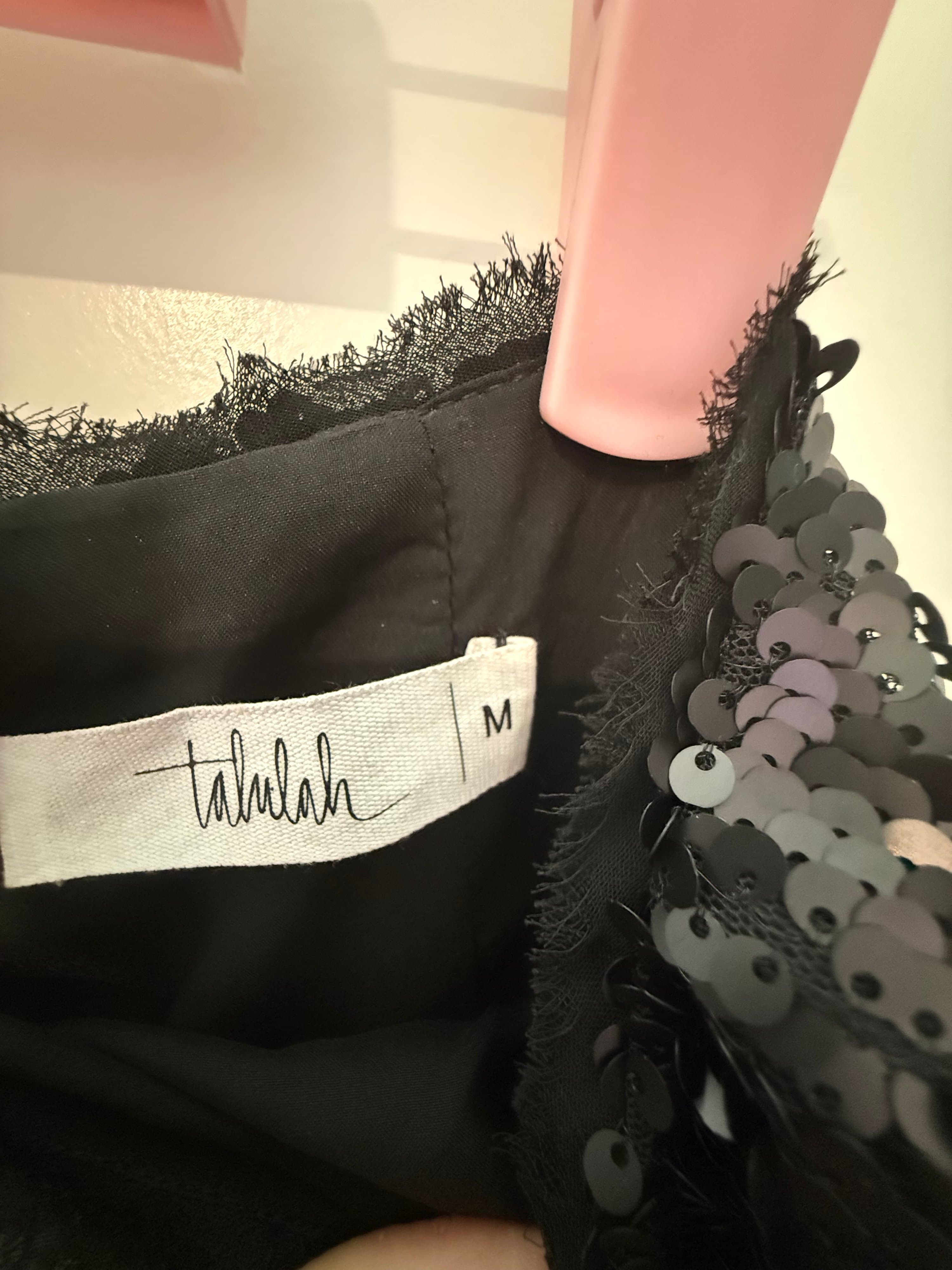 Talulah Sequin Midi Skirt Black Size M - Thumbnail 2