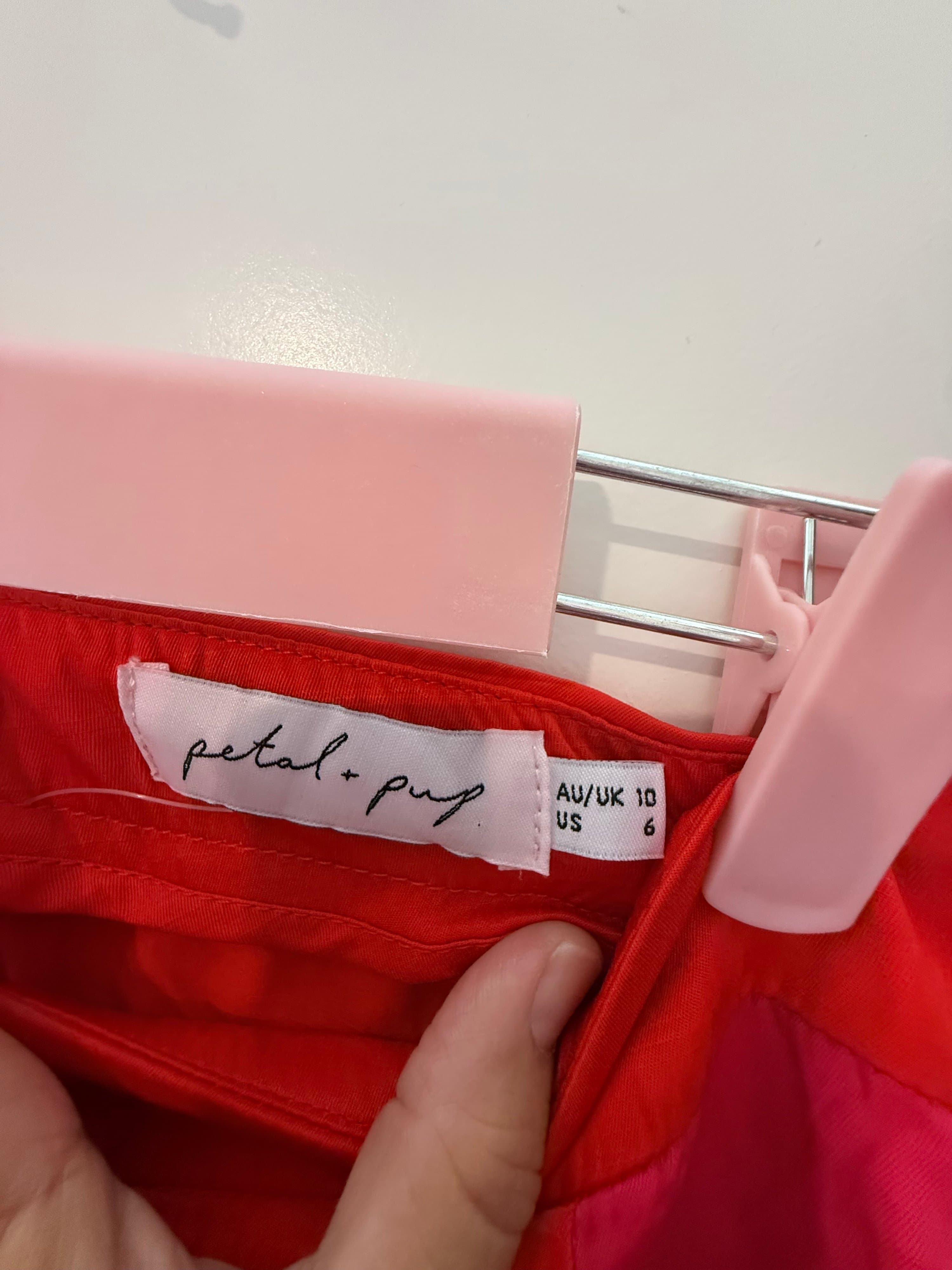 Petal & Pup Red and Pink Maxi Skirt Size US 6 - Thumbnail 2
