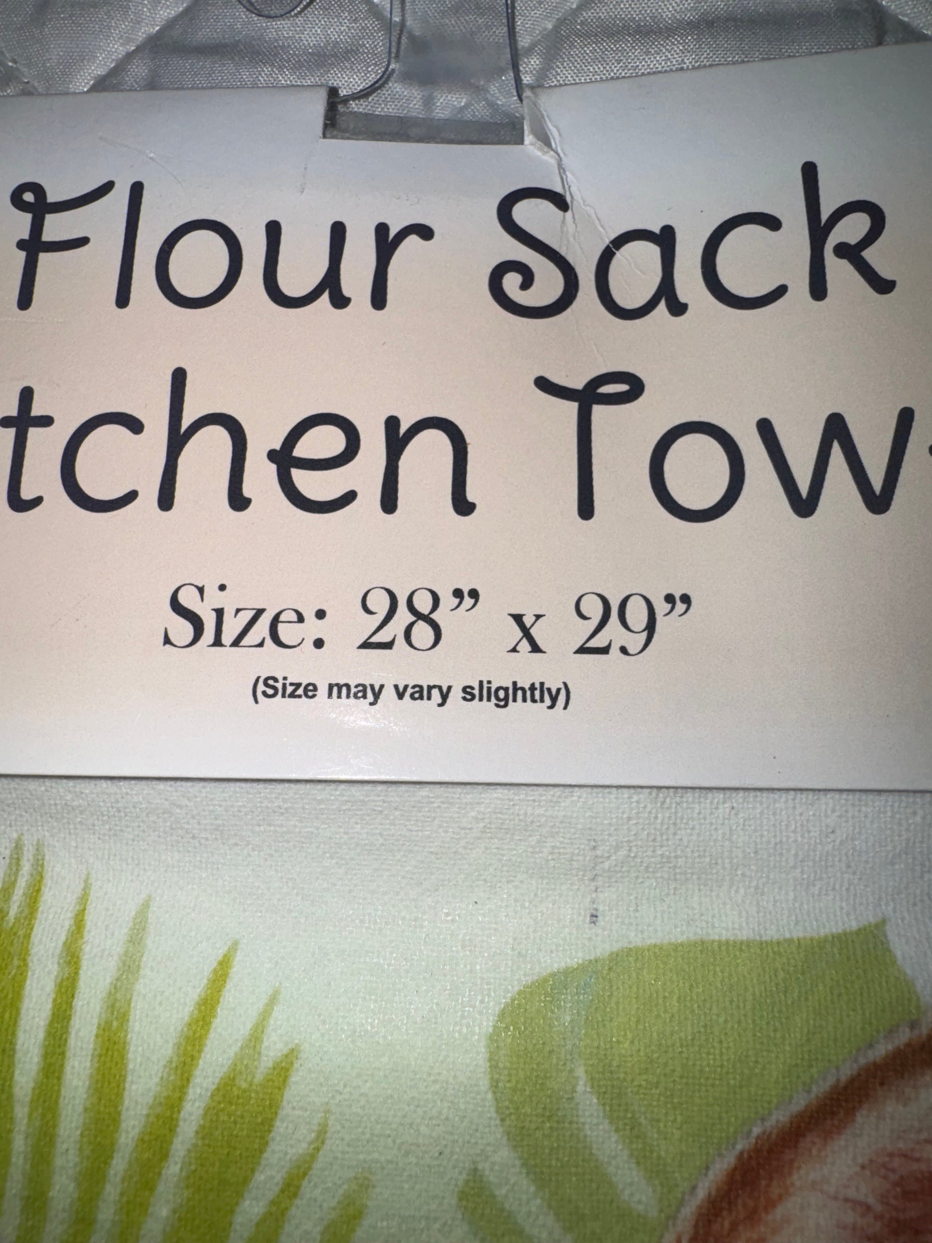 Flour Sack Kitchen Towel 28x29 Aloha Hawaii Dog Design - Thumbnail 3