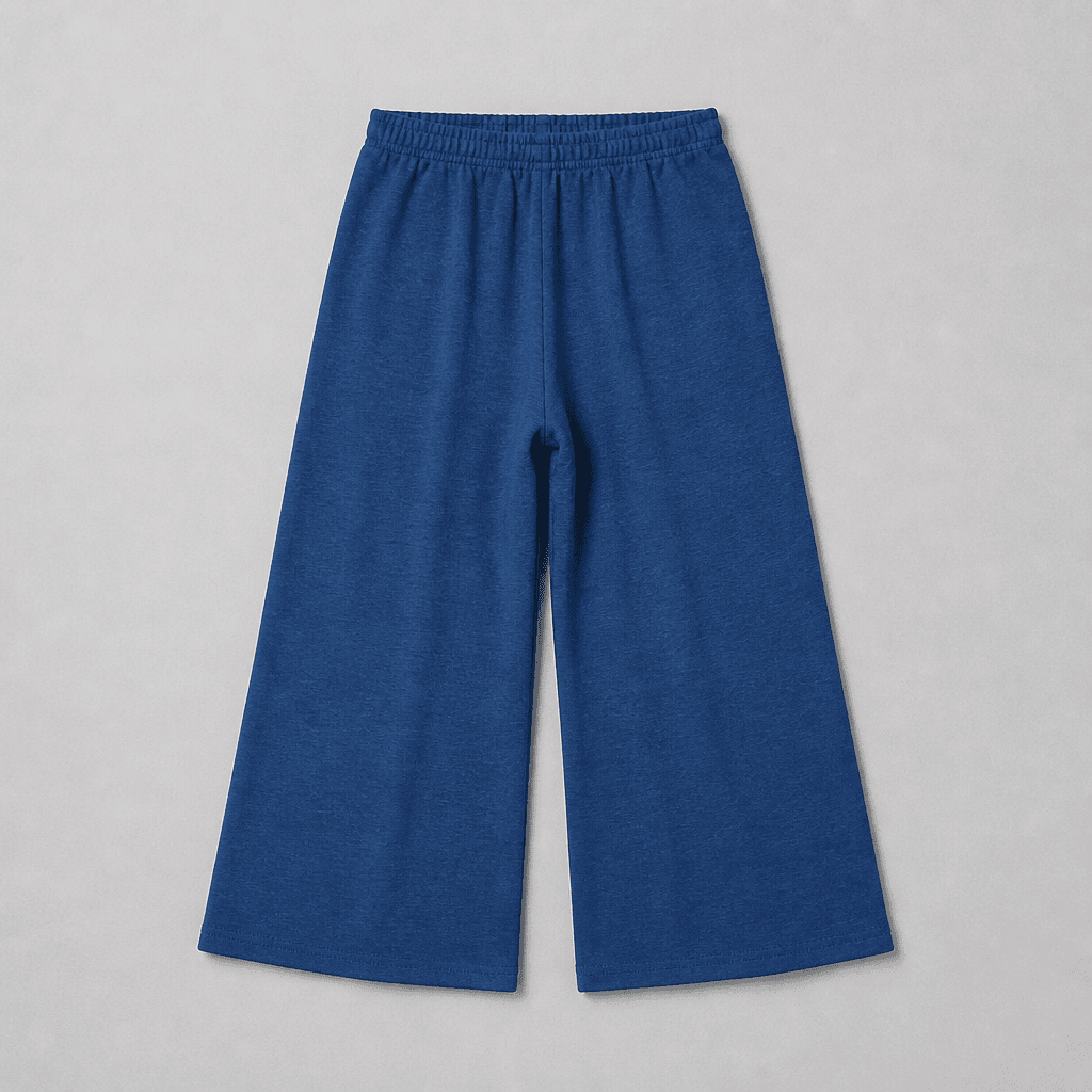Zenana Blue Wide-Leg Pants -Medium - Thumbnail 2