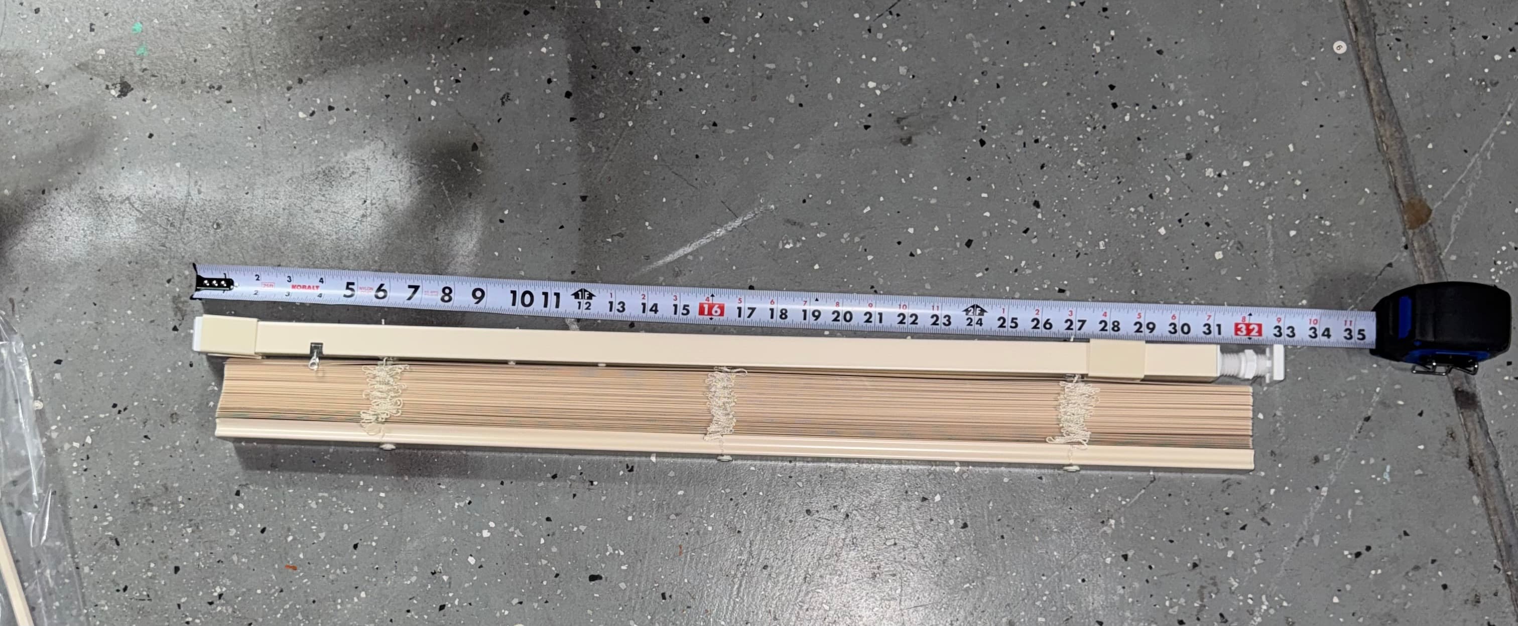Beige Window Blind 32 Inch - Thumbnail 2
