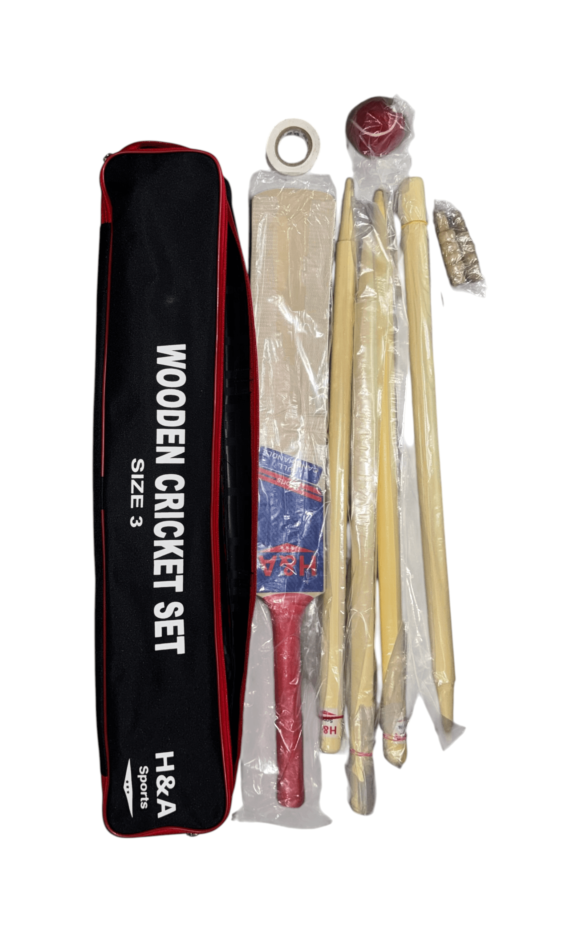 Wooden Cricket Set Size 3 and Croquet Foam Set - Thumbnail 3