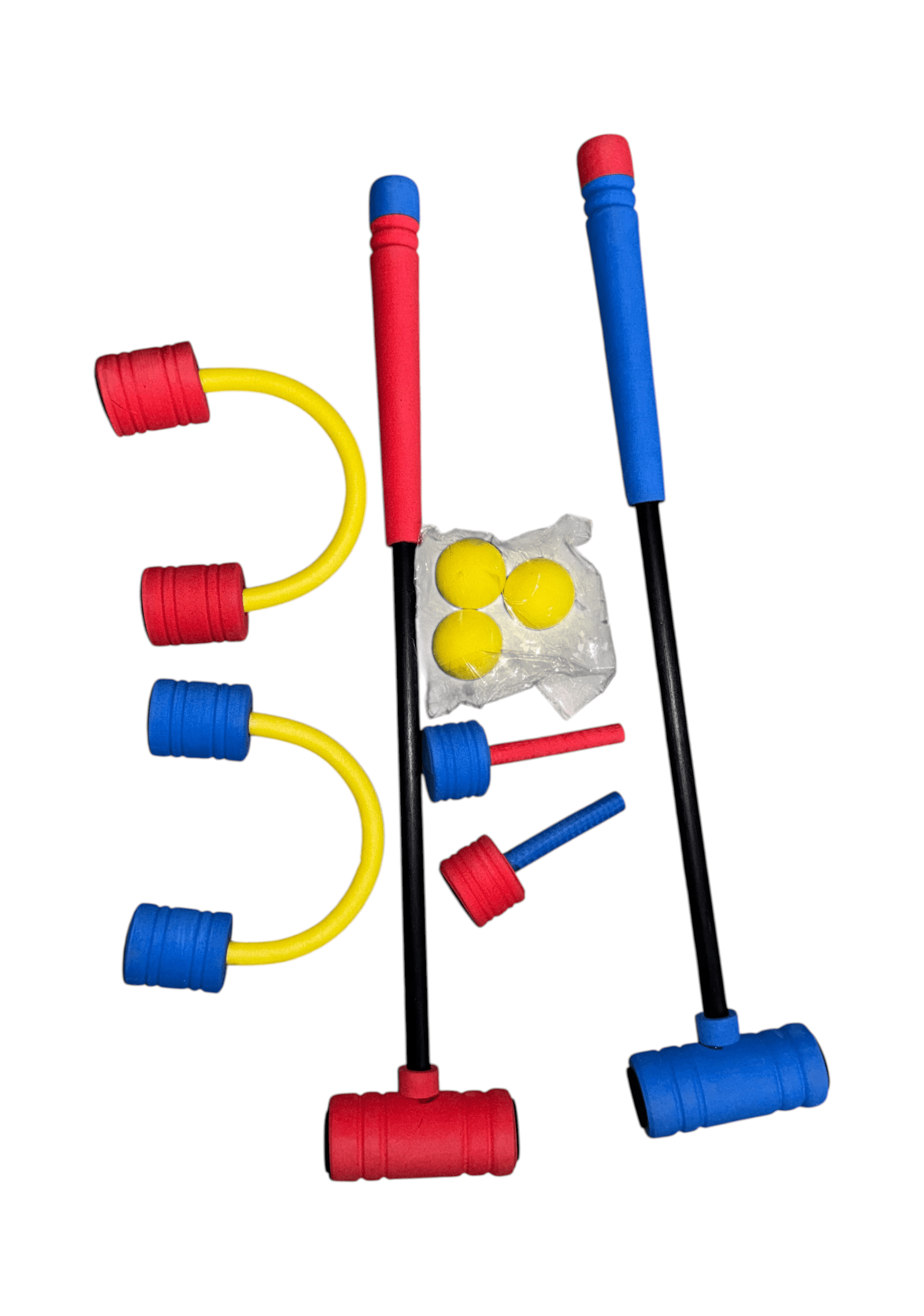 Wooden Cricket Set Size 3 and Croquet Foam Set - Thumbnail 4