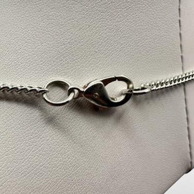 Vintage 90s Hammered Silver Tone Multi-Layer Teardrop Pendant Necklace Statement - Thumbnail 9