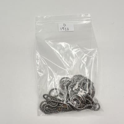 Vintage 90s Multi Strand Silver Tone Knotted Mesh Popcorn Chain Necklace Jewelry - Thumbnail 10