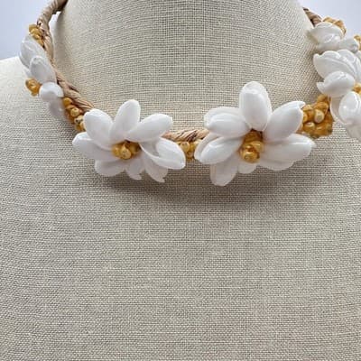 Vintage 80s Set Boohoo Daisy Flower Crown Headbands Beach Party Festival Jewelry - Thumbnail 14