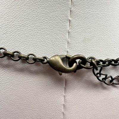 Vintage 90s Avon Beaded Charm Lariat Necklace Cameo Angel Heart Women's Jewelry - Thumbnail 8