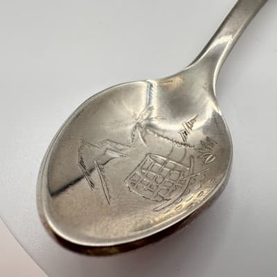 Vintage 90s Rolex Bucherer Lugano Souvenir Spoon Silver Tone Collector - Thumbnail 3