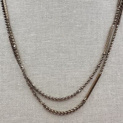 Vintage 90s Rose Gold Tone Bracelet INRI Pendent Necklace Set Roman Numeral - Thumbnail 3