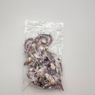 Vintage Y2K Purple Shell Necklace Set Boho Mother of Pearl Heishi Beaded Jewelry - Thumbnail 16