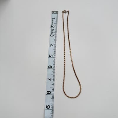 Vintage 90s Rose Gold Tone Bracelet INRI Pendent Necklace Set Roman Numeral - Thumbnail 21