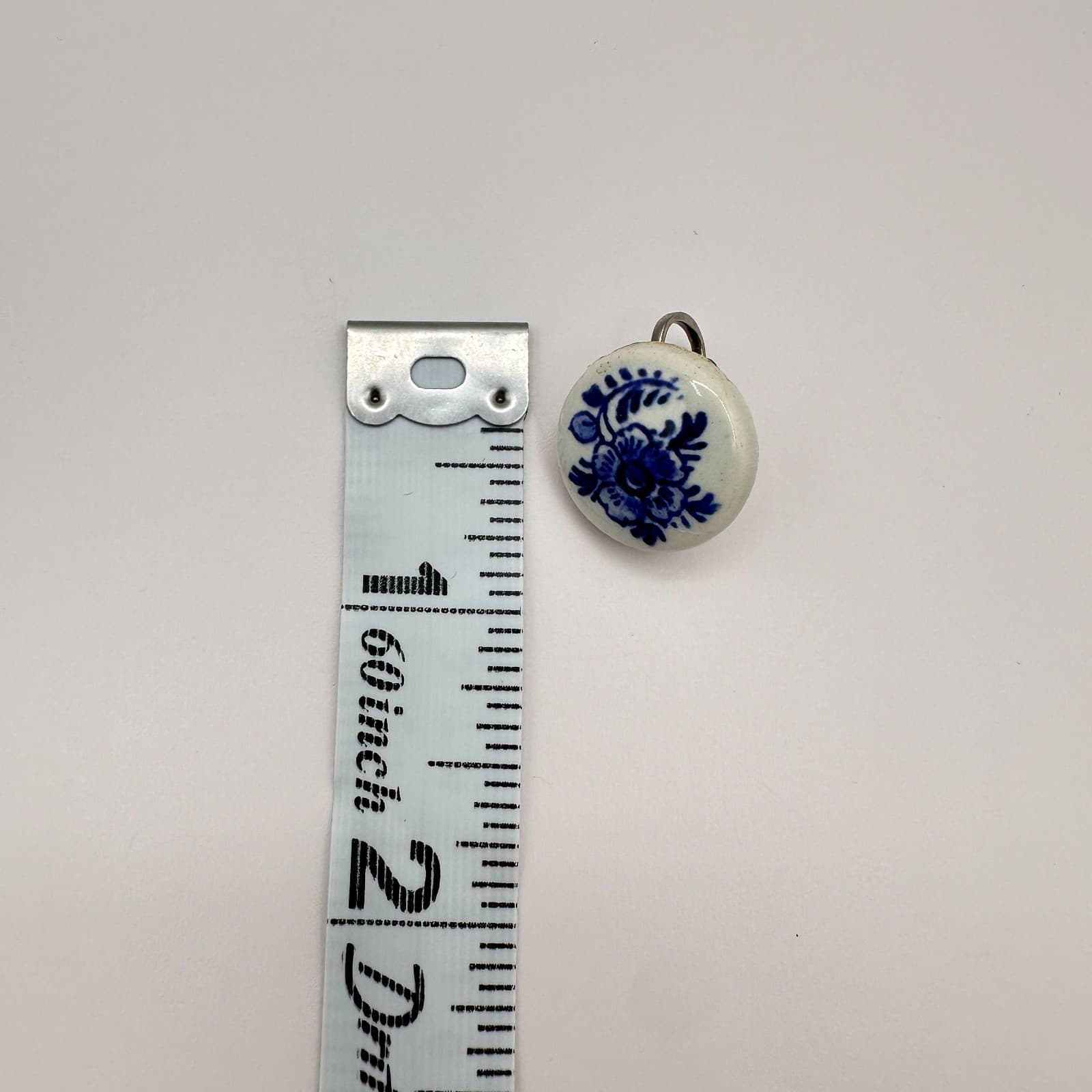 Vintage Blue White Porcelain Trinket Box w/ Matching Earrings Delft Windmill Set - Thumbnail 12