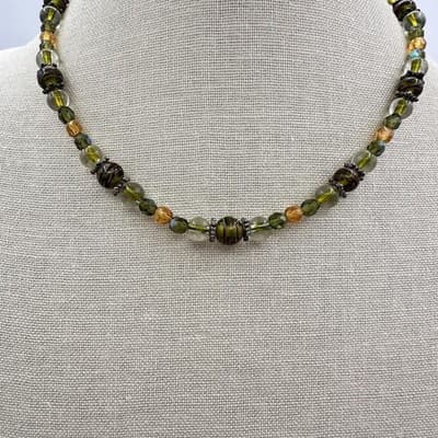 Vintage Y2K Beaded Choker Necklace Boho Women's Classic Statement Jewelry - Thumbnail 2