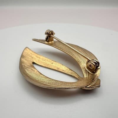 Vintage 80s 90s Lions Club International Brooch Pin Set Gold Tone Glass Jewelry - Thumbnail 12