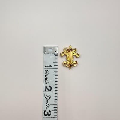Vintage 80s 90s Lions Club International Brooch Pin Set Gold Tone Glass Jewelry - Thumbnail 14