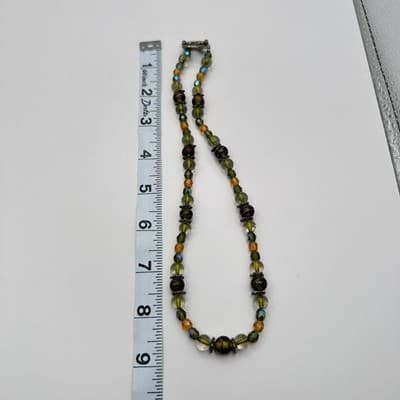 Vintage Y2K Beaded Choker Necklace Boho Women's Classic Statement Jewelry - Thumbnail 9