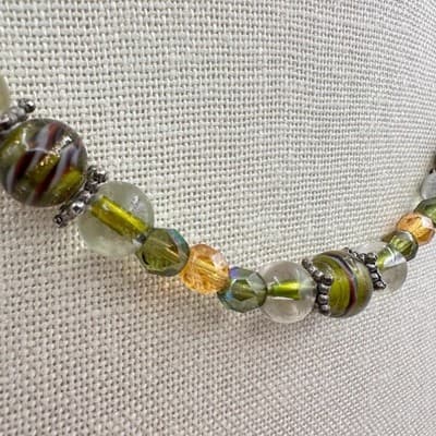 Vintage Y2K Beaded Choker Necklace Boho Women's Classic Statement Jewelry - Thumbnail 4