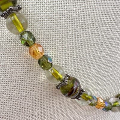 Vintage Y2K Beaded Choker Necklace Boho Women's Classic Statement Jewelry - Thumbnail 5