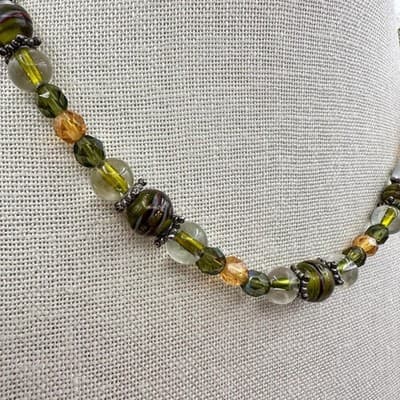 Vintage Y2K Beaded Choker Necklace Boho Women's Classic Statement Jewelry - Thumbnail 3