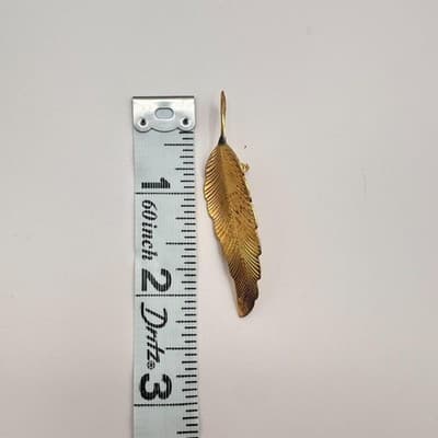 Vintage 80s 90s Leaf Brooch Pin Set Gold & Silver Tone Clear Glass Maple Fall - Thumbnail 18