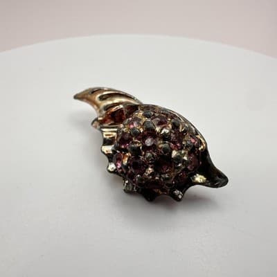 Vintage 80s Animal Bird Butterfly Brooch Pin Lot Rhinestone Enamel Retro Jewelry - Thumbnail 12