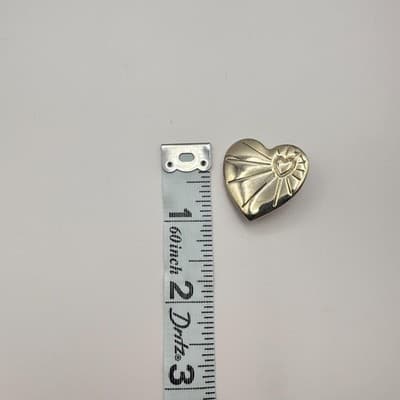Vintage 90s Variety Club Gold Tone Heart Brooch Pin Set Shooting Star Sunburst - Thumbnail 8