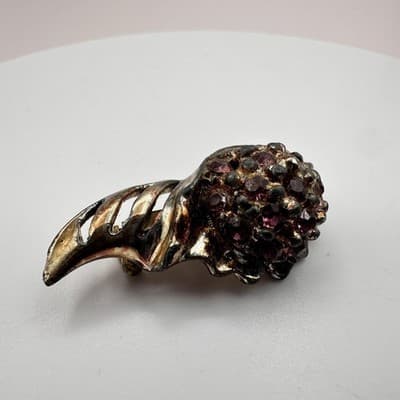 Vintage 80s Animal Bird Butterfly Brooch Pin Lot Rhinestone Enamel Retro Jewelry - Thumbnail 13