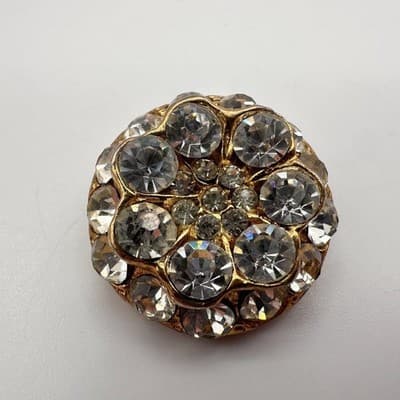 Vintage 80s Rhinestone Snowflake Starburst 4 Broochs Pins Two Tone Retro Jewelry - Thumbnail 15
