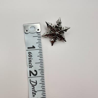 Vintage 80s Rhinestone Snowflake Starburst 4 Broochs Pins Two Tone Retro Jewelry - Thumbnail 20