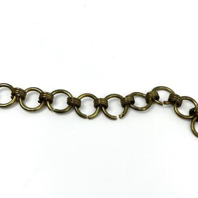 Vintage Brass Tone Ghungroo Bell Fringe Necklace Gold Tone Statement Boho Retro - Thumbnail 7
