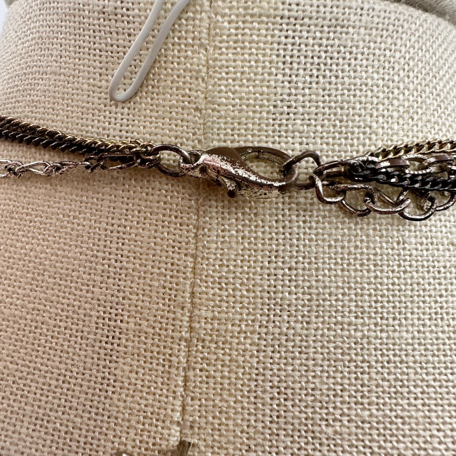 Vintage Y2K Filigree Links Multi Layered Chain Necklace Boho Women's Jewelry - Thumbnail 7