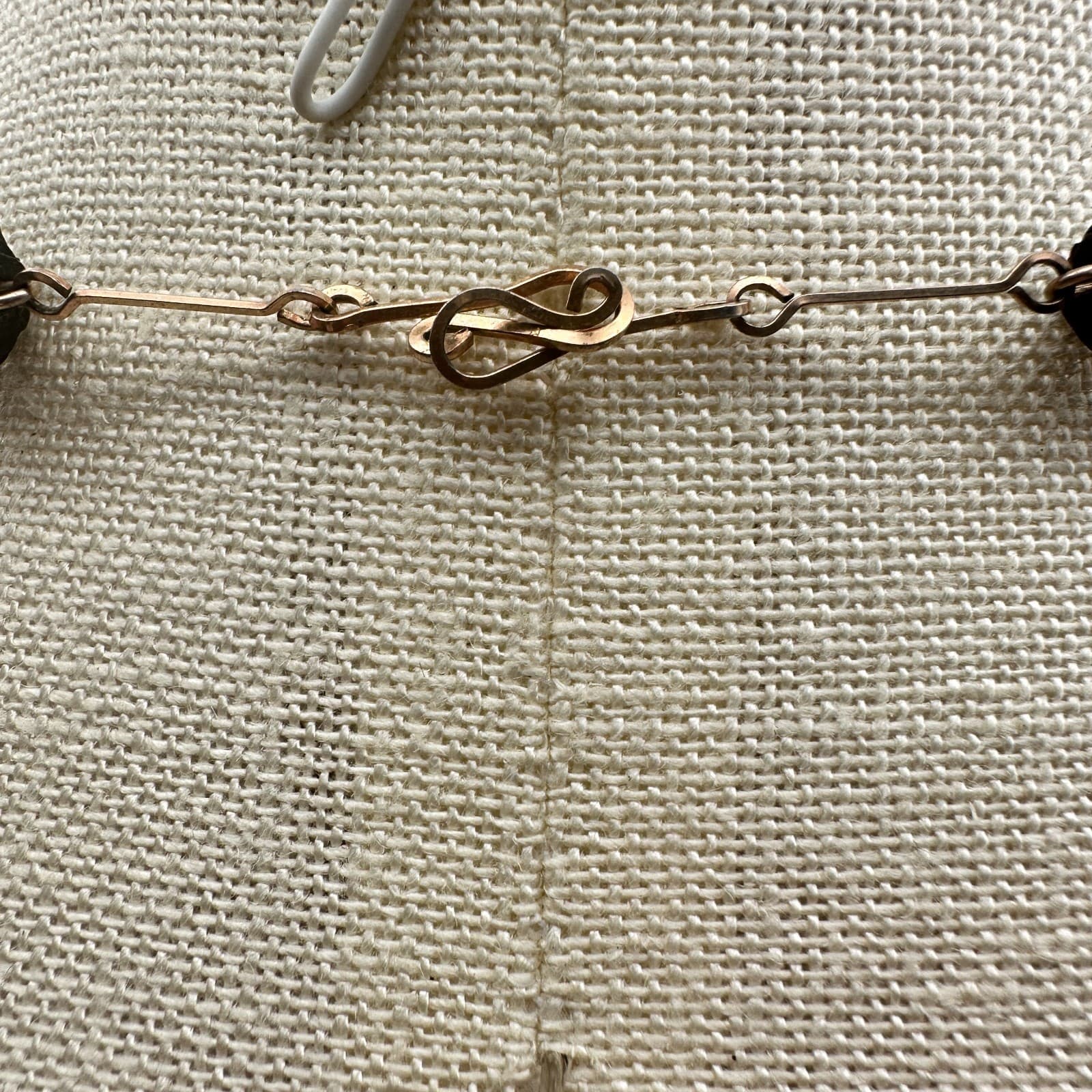 Vintage Y2K Black Carved Beaded Rose Gold-Tone Y-Necklace Women's Jewelry - Thumbnail 8