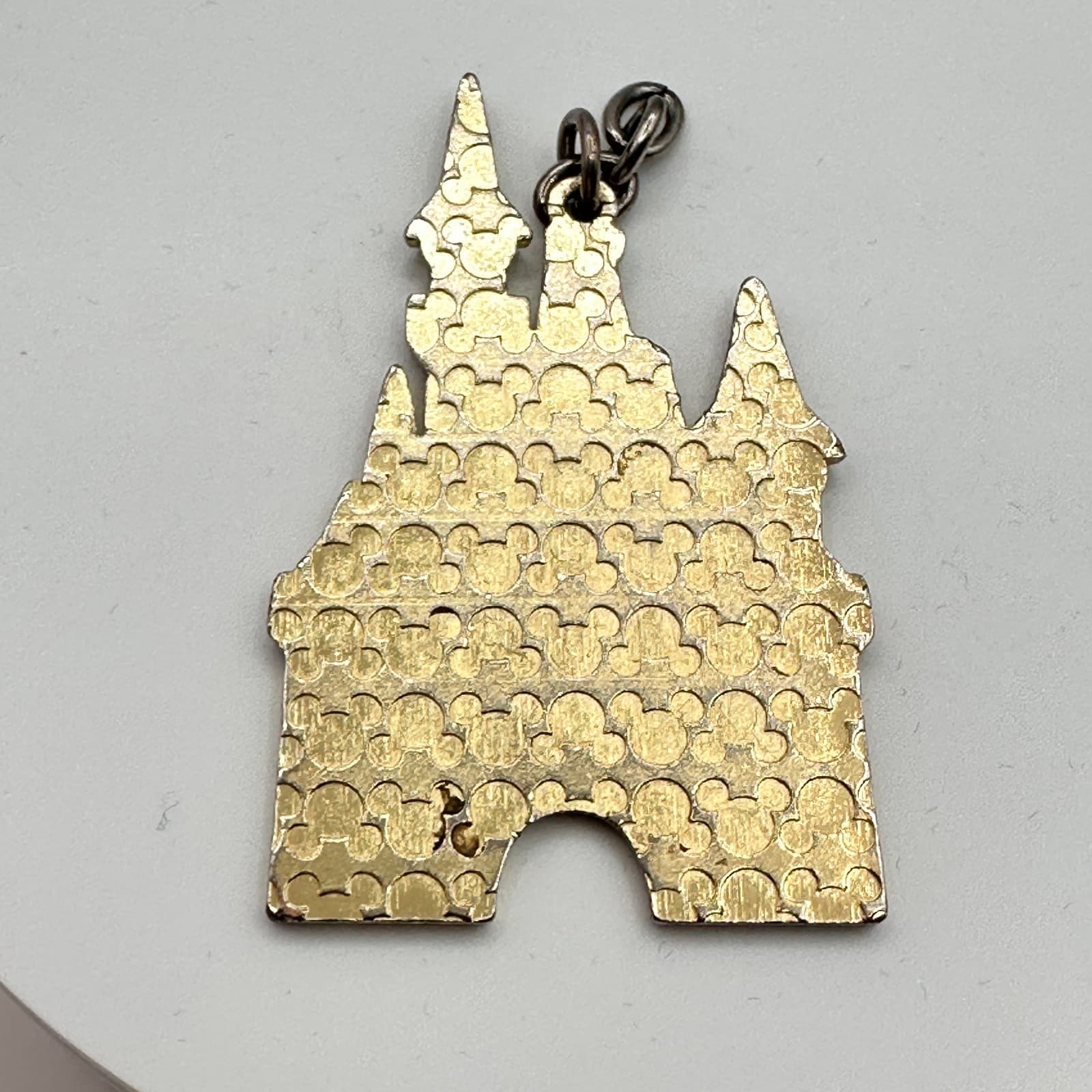 Vintage Y2K Disneyland Park Sleeping Beauty Castle Keychain Gold Tone Jewelry - Thumbnail 4
