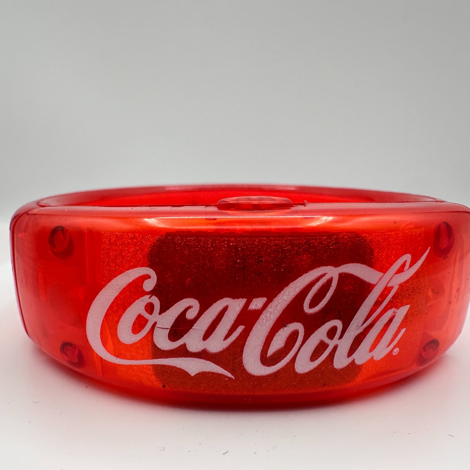 Vintage Y2K Coca-Cola Red Plastic Bracelet Women's Classic Fashion Jewelry - Thumbnail 5