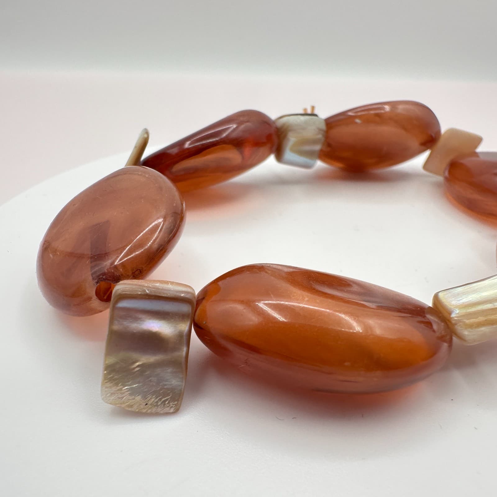 Vintage Y2K Chunky Beaded Stretch Bracelet Boho Women's Classic Fashion Jewelry - Thumbnail 4