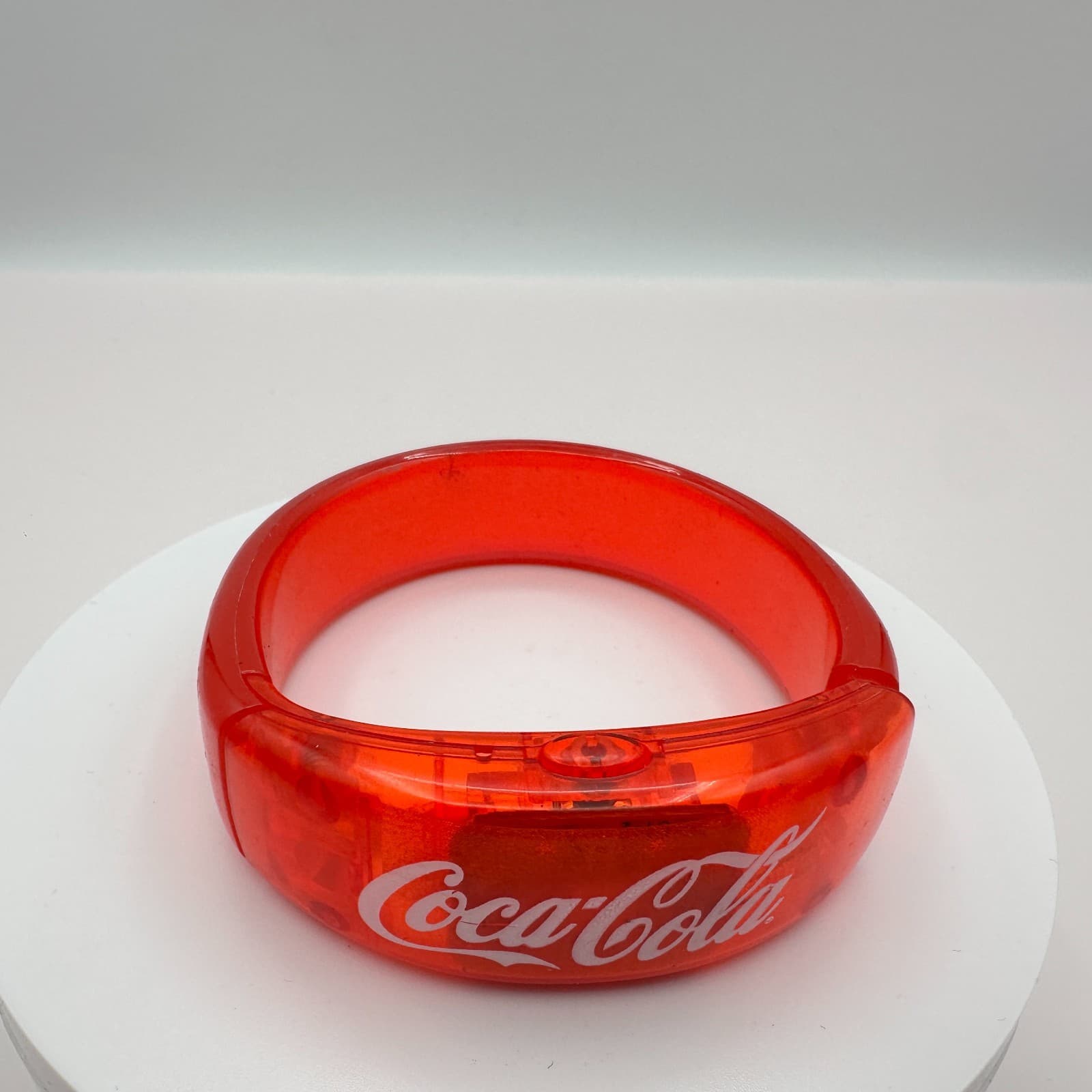 Vintage Y2K Coca-Cola Red Plastic Bracelet Women's Classic Fashion Jewelry - Thumbnail 2