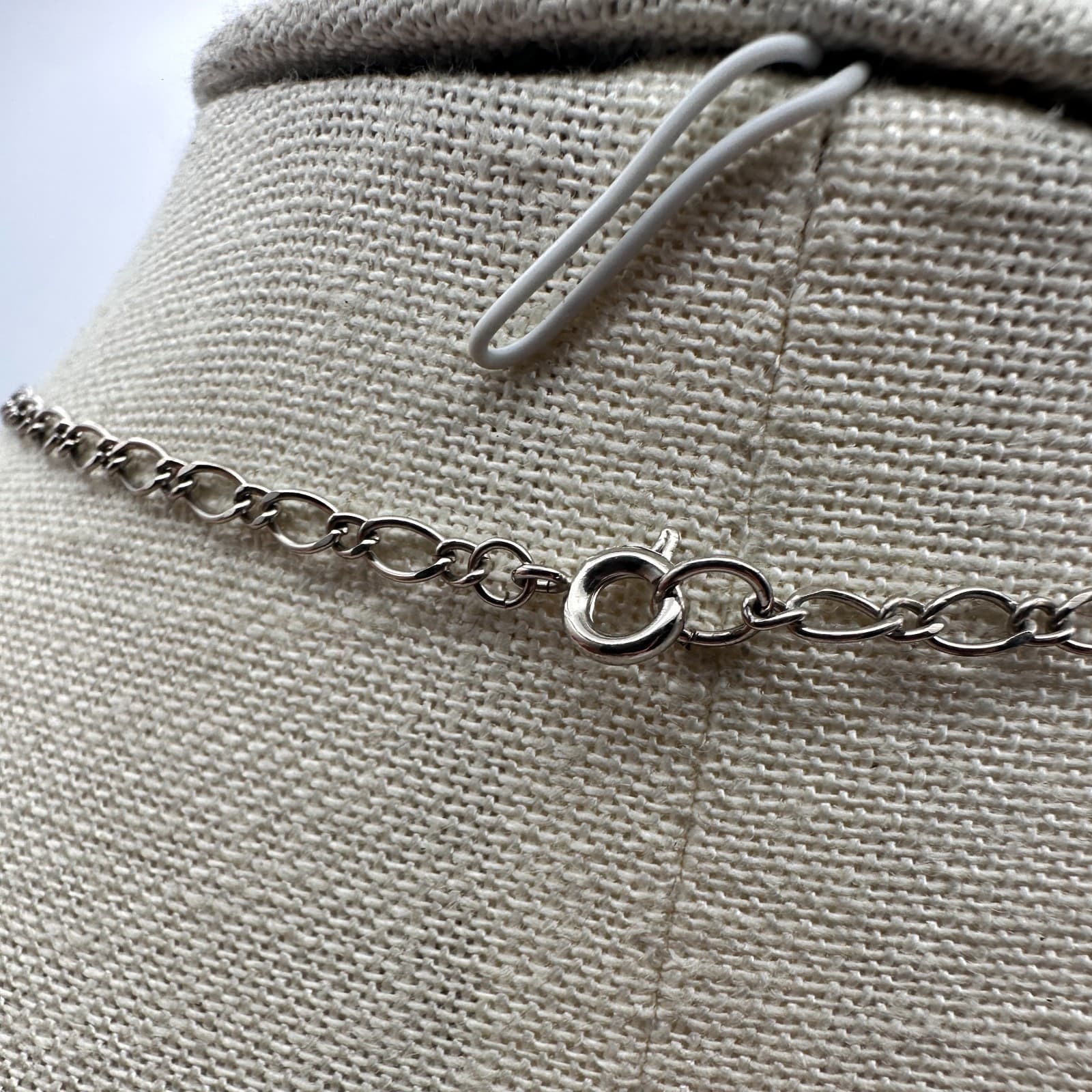 Vintage Y2K Silver Tone Multi Heart Charm Necklace Retro Women's Classic Jewelry - Thumbnail 7