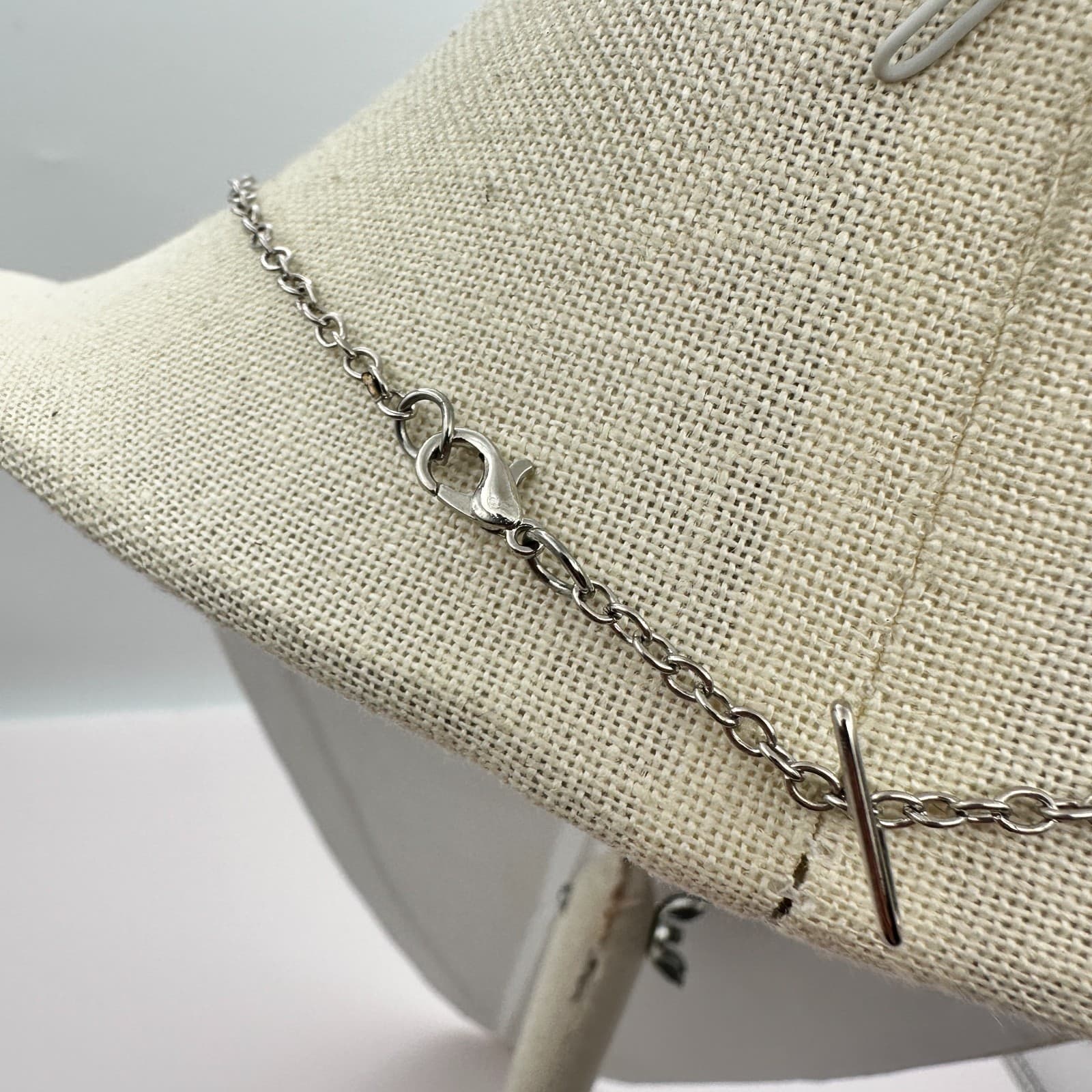 Vintage Y2K Silver Tone Heart Skeleton Key Pendant Necklace Boho Retro Jewelry - Thumbnail 6