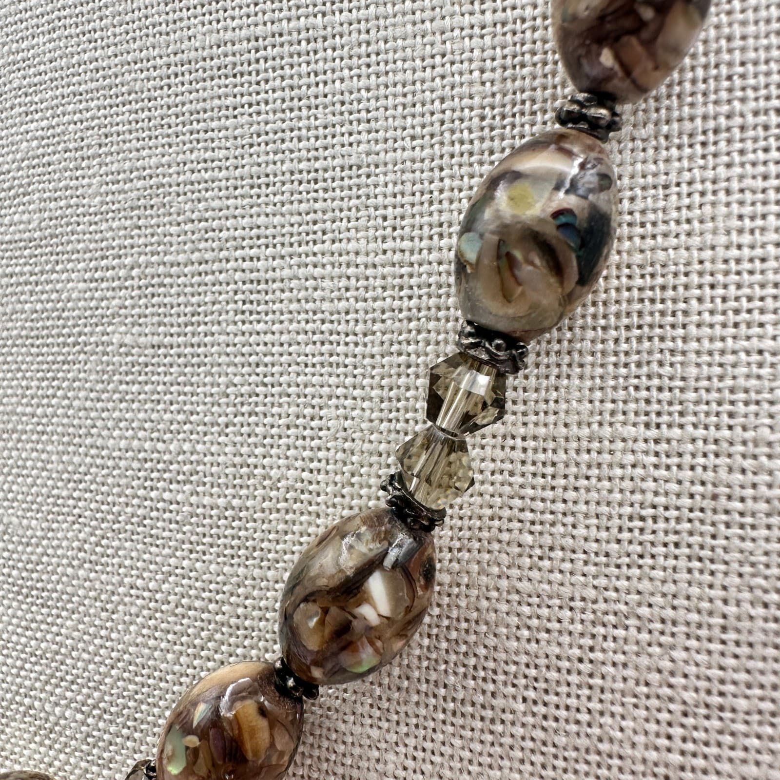 Vintage 90s Beaded Necklace Boho Statement Women's Classic Fashion Jewelry - Thumbnail 8