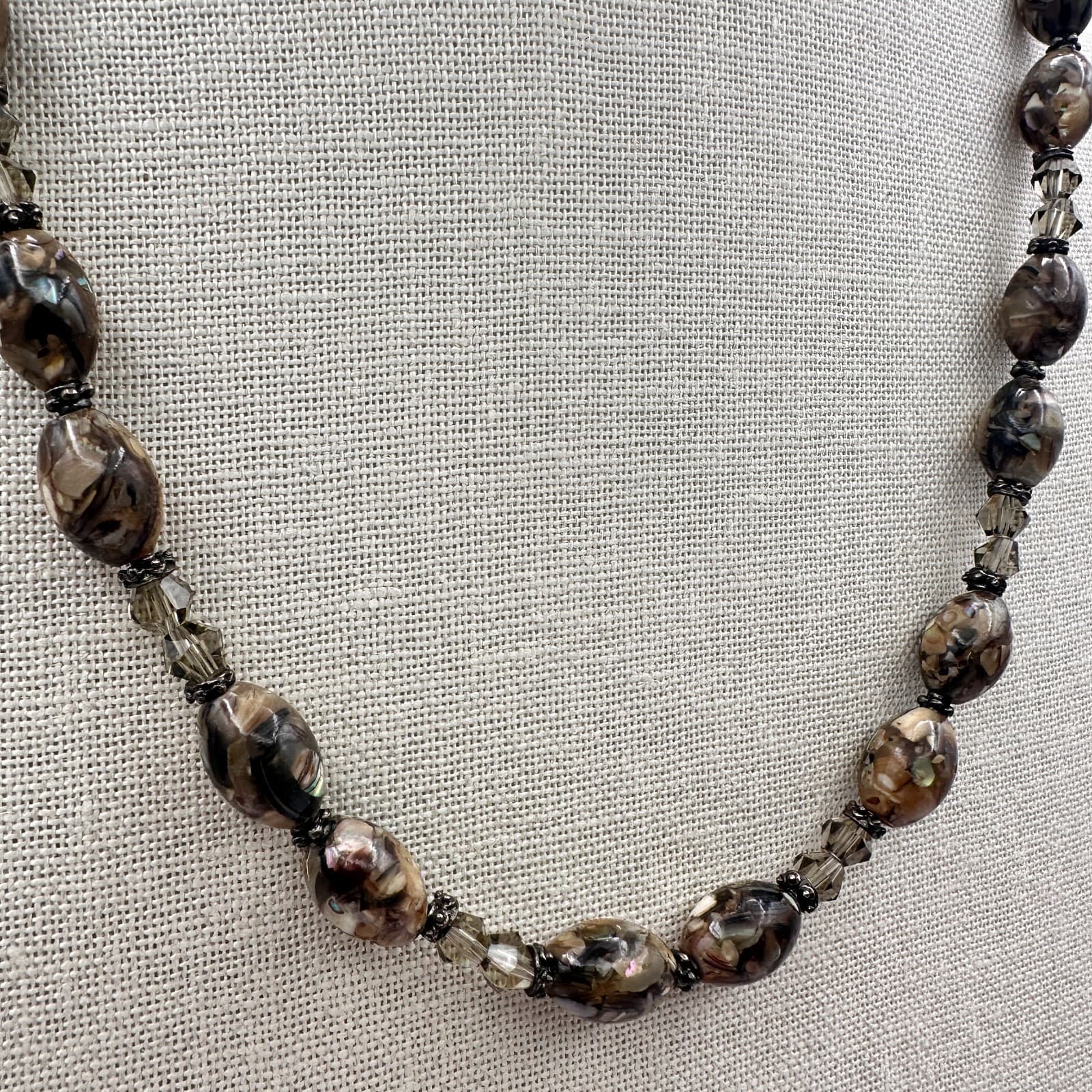 Vintage 90s Beaded Necklace Boho Statement Women's Classic Fashion Jewelry - Thumbnail 3