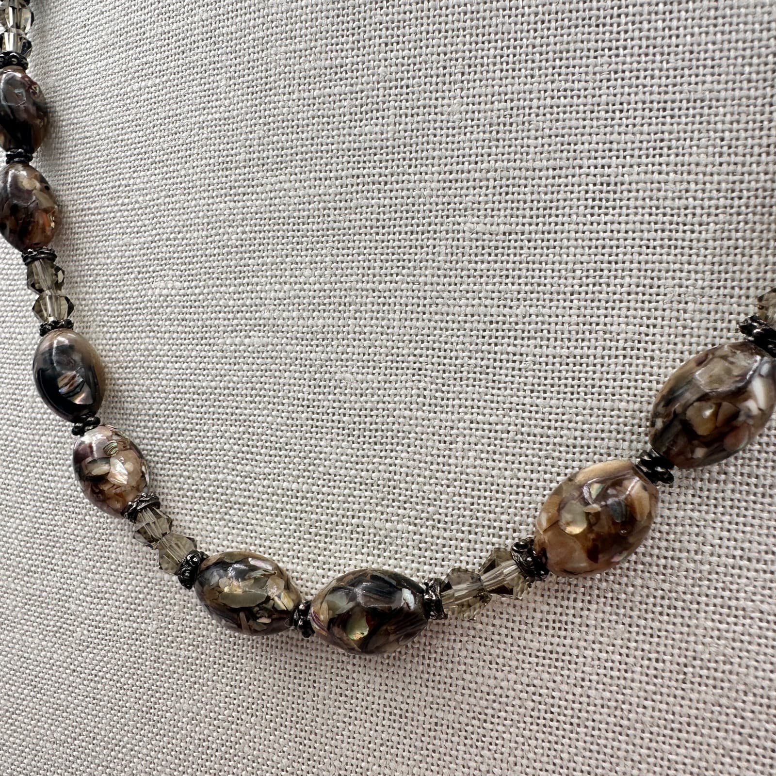 Vintage 90s Beaded Necklace Boho Statement Women's Classic Fashion Jewelry - Thumbnail 6