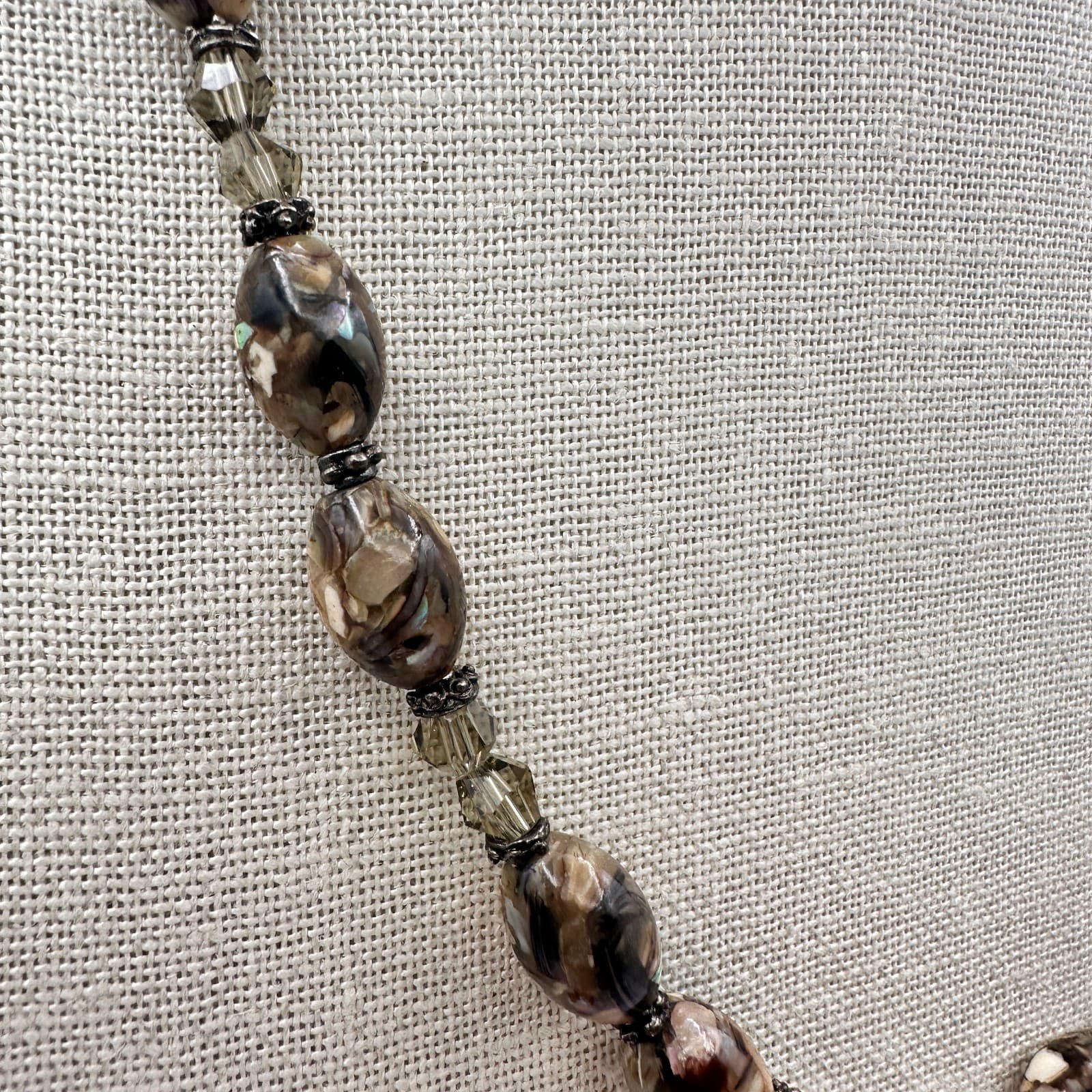 Vintage 90s Beaded Necklace Boho Statement Women's Classic Fashion Jewelry - Thumbnail 4