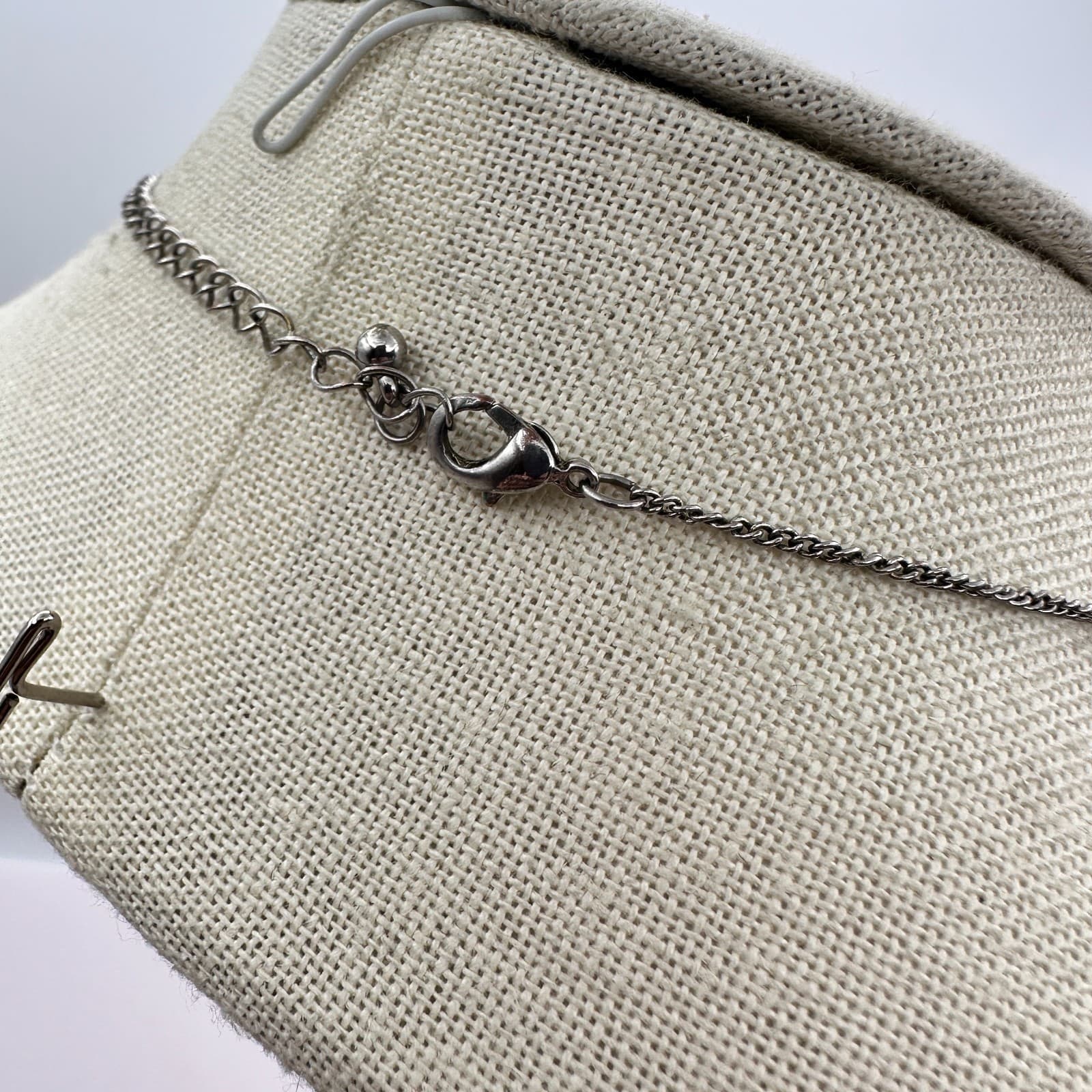 Vintage 80s Silver Tone Elephant Pendant Necklace Animal Charm Tribal Jewelry - Thumbnail 7