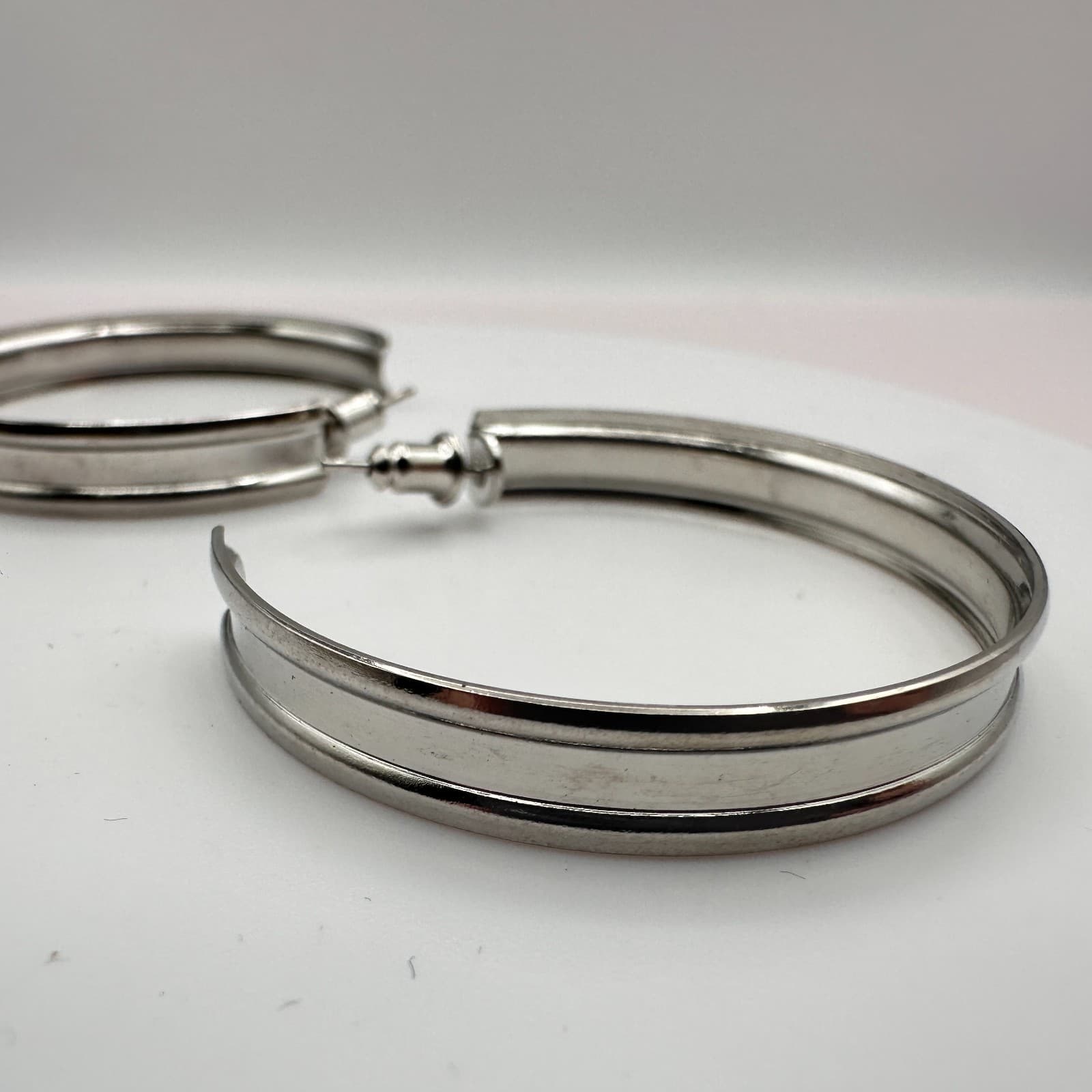 Vintage Y2K Hoop & Stud Earrings Ring Set Women's Classic Fashion Jewelry - Thumbnail 5