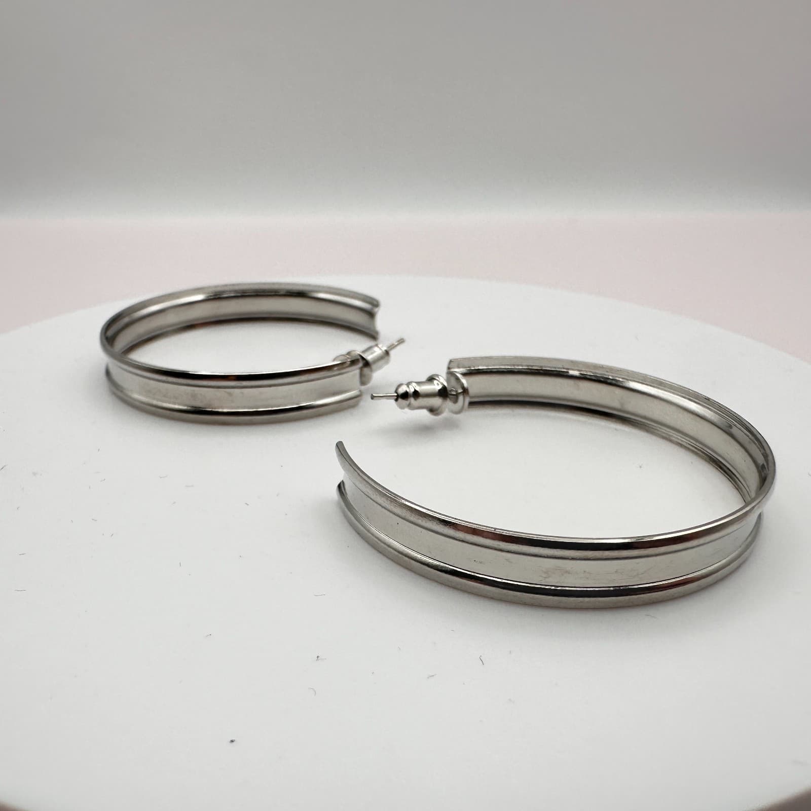 Vintage Y2K Hoop & Stud Earrings Ring Set Women's Classic Fashion Jewelry - Thumbnail 4